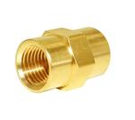 1/4"NPT Brass Hex Nipple , ANSI Female Hex Nipple