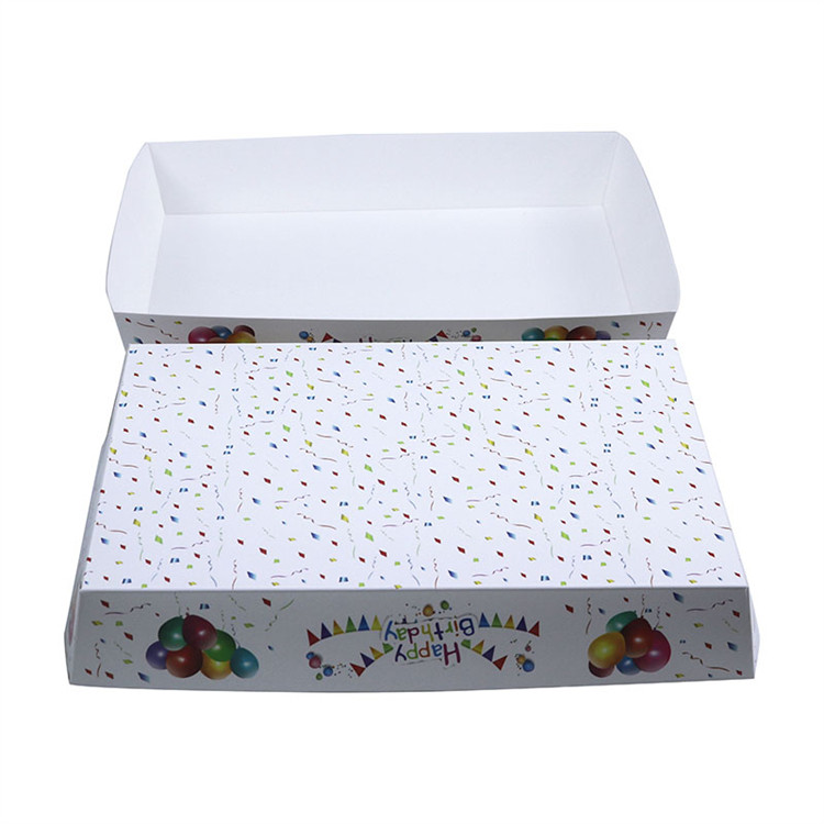 Oven Safe Long Rectangle Paper Cake Baking Pans High Temperature Resistant