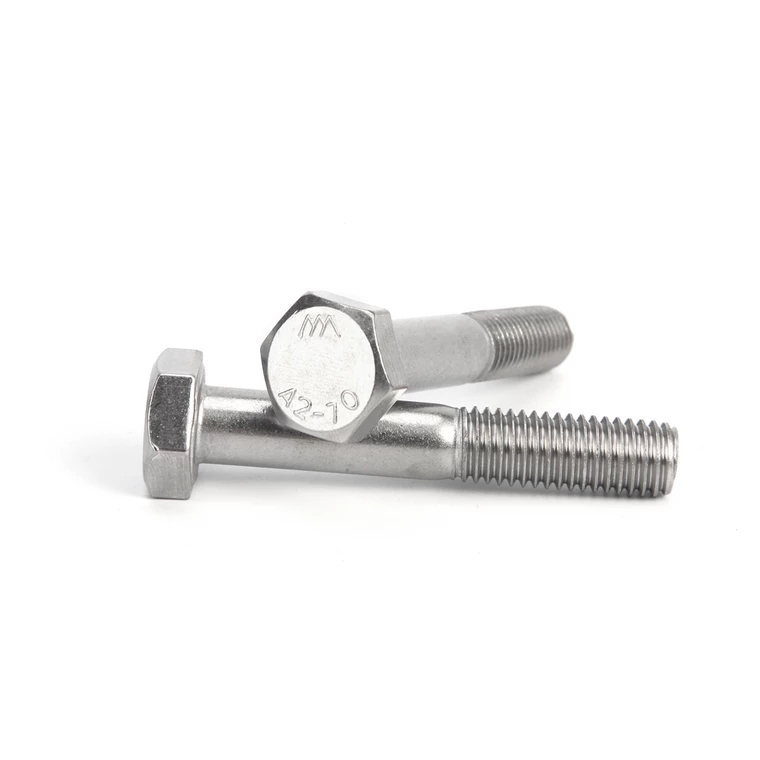 Plain Finish Stainless Steel Hex Head Bolts Nuts Washers with Customizable Options