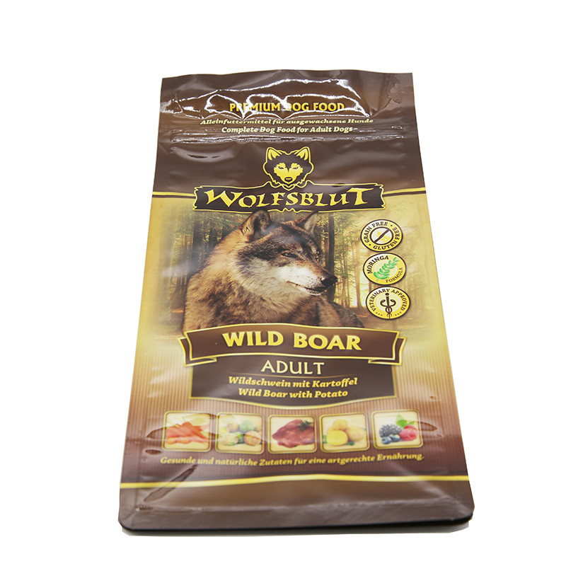 Mylar PET Food Packaging Bag 2KG 5KG 10KG Side Gusset For Animal