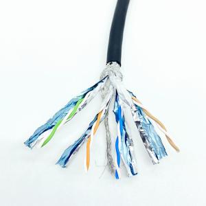 Quality Fully Shielded CAT7 10Gbps Network Cable 600MHz For Data Centers wholesale