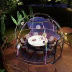 Outdoor Rectangular Sun Glass Room Full Transparent Bubble Room Spherical Tent