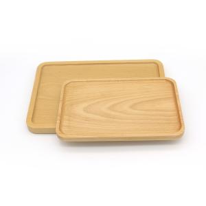 Quality 300mm X 200mm Polished Wooden Serving Tray Beech Wood Fruit Tray wholesale
