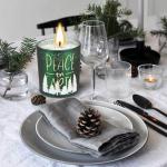 Christmas Gift Set Fir Painted Scented Soy Jar Candles