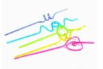 Disposable Plastic Drinking Bendy Straws Bar Party