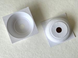 Quality Ripple Texture Paper Pulp Moulded Trays Fibre Wet Press Sustainable Recycled Pulp Paper wholesale