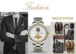 KINYUED men's automatic mechanical watch tourbillon waterproof mechanical