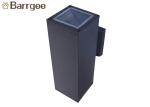Black Up And Down LED Outdoor Wall Lights , Square Outside Wall Lights 2 Years