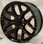 28" GMC Replica Wheels Red Mill Rims Fit Sierra Tahoe Silverado Yukon