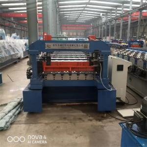 Quality Galvanized Steel Decking Floor Roll Forming Machine PLC System wholesale