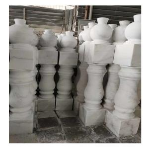 Quality Stair Railings Handrails White Marble Stone Granite Railing Handrail Stone Balustrade wholesale