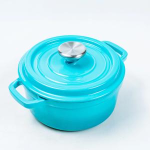 Quality 20cm Cast Iron Dutch Oven Enamel Covered Round Dutch Oven Classic Style wholesale