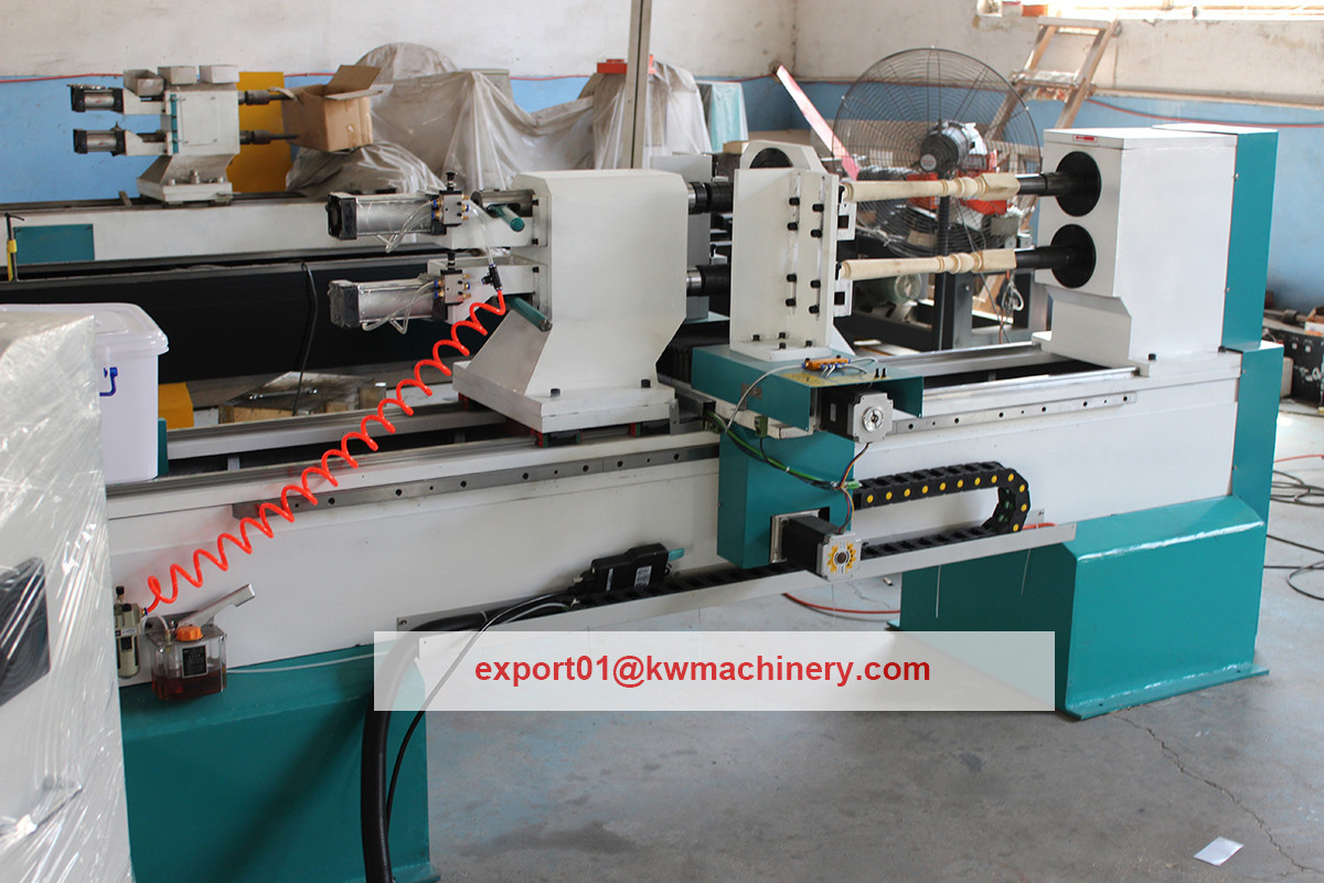 cnc wood lathe double turning spindle cnc wood lathe