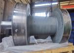Steel Galvanized Rope Winch Drum With Lebus Grooves For Oofsore ISO BV CE
