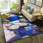 3D Printing Crystal Velvet Floor Carpet Rug Dining Room Floor Mat