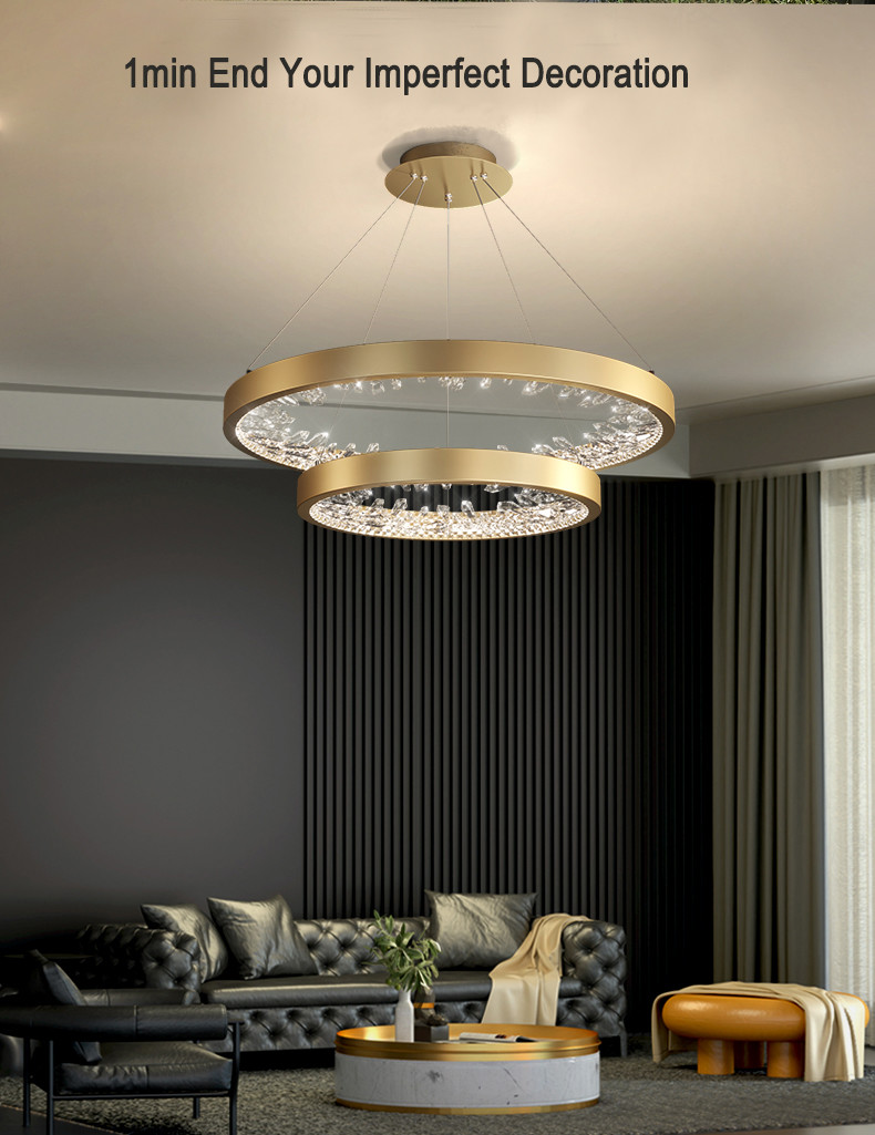 Modern Creative Crystal Chandelier Living Room Home Indoor Luxury Chandelier(WH-MI-402)