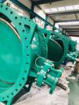 Double eccentric flanged butterfly valves