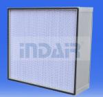 Extruded Aluminum Frame HEPA Air Filter High Performance Super Fine Glass Fiber