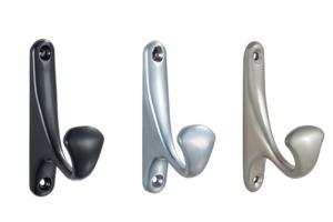 Quality Pearl Nickel Door Mounted Coat Hooks , Waterproof Metal Coat Hooks wholesale