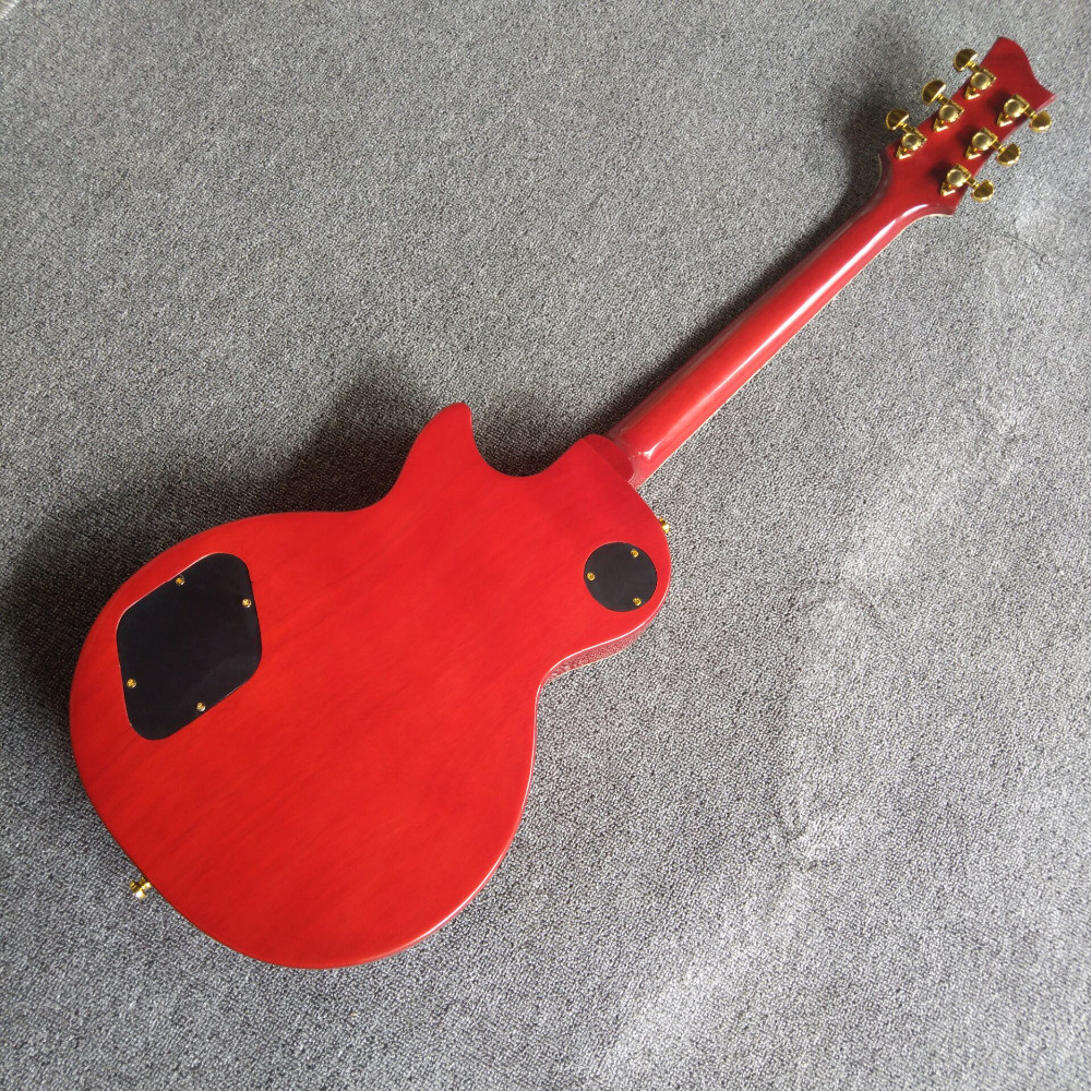 New arrival shell electric guitar with 6 strings guitar and gold pickups