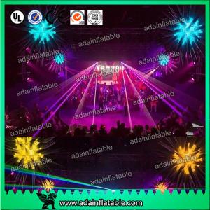 Quality Event Party Decoration Golden Silver 2M Inflatable Star With LED Lighting wholesale