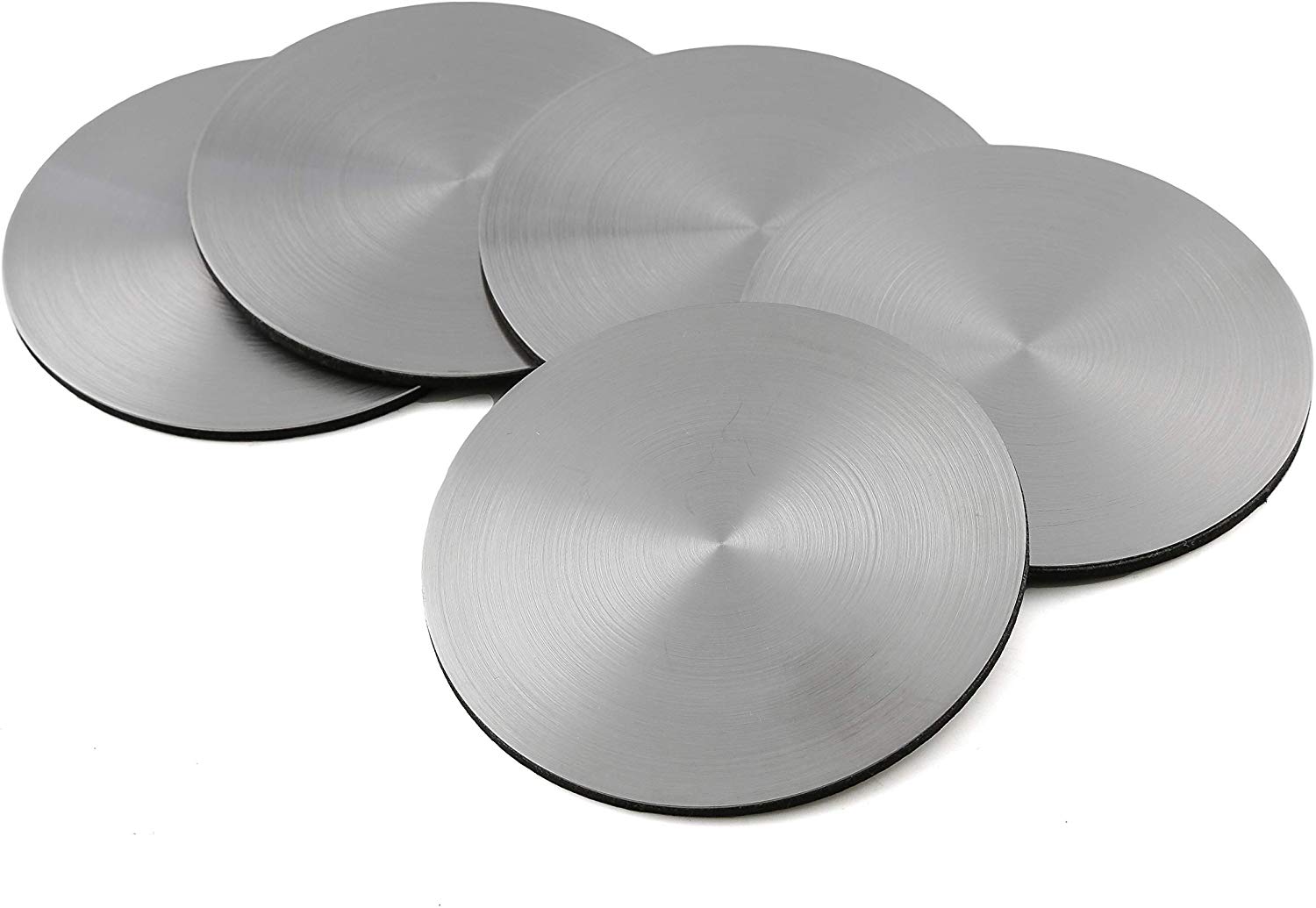 Modern Stainless Steel Round Coasters for for hot or cold drinks