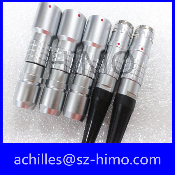 7 pin IP68 chrome lemo waterproof free connector