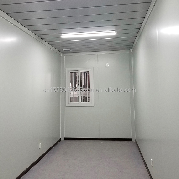 Modern Wooden Appearance Flat Packaging Mobile House Steel Frame Galvanized Steel Bending 180g for 10ft 20ft Container