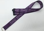Purple color customized profesionnal sublimation lanyards with any logo on it