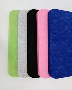 Quality 9mm High Density Arc Angle PET Acoustic Panel Wall And Ceiling Soundproof Board wholesale