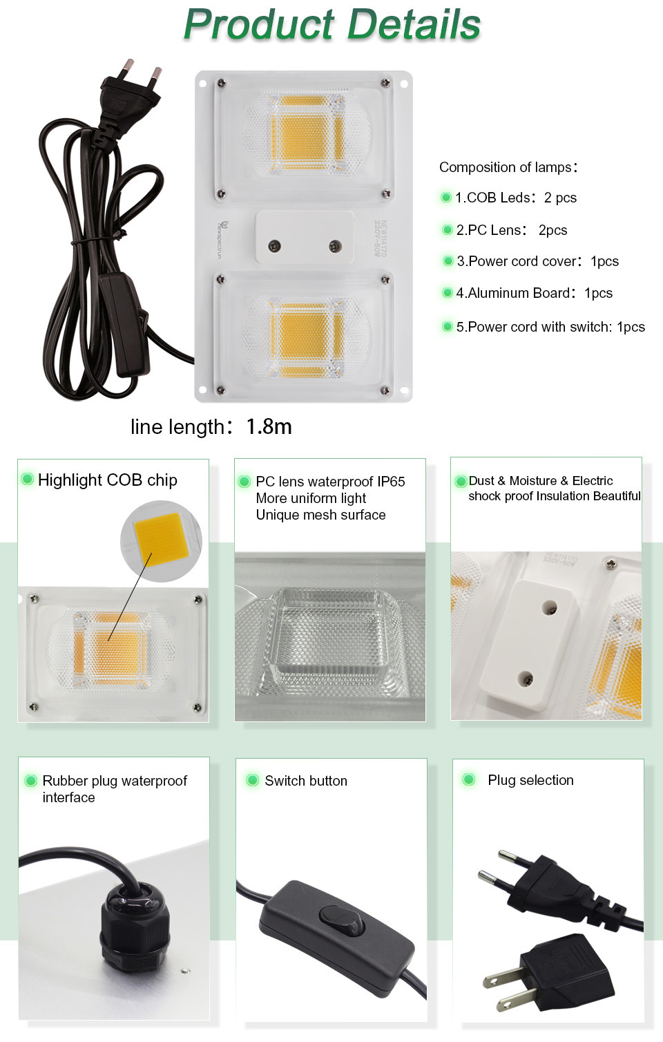220v COB LED Chip