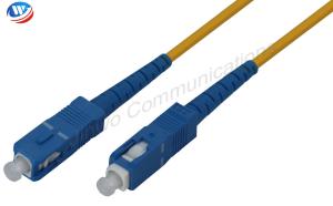 Quality G652D Fiber Optic Patch Cord 3mm PVC SC To SC High Temperature Stability wholesale