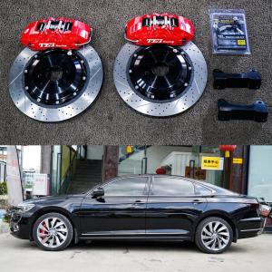 Quality 6 Piston Racing Caliper VW Big Brake Kit 355*32 MM High Carbon Disc Racing And Brake Pads For PASSAT 19 Inch Rim wholesale