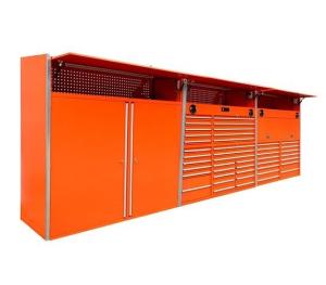 Quality Stainless Steel Handles Metal Workbench Heavy Duty Tool Cabinet for Workshop Storage wholesale