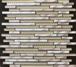 300x300mm mosaic bathroom wall tile,aluminum strip mosaic,beige color