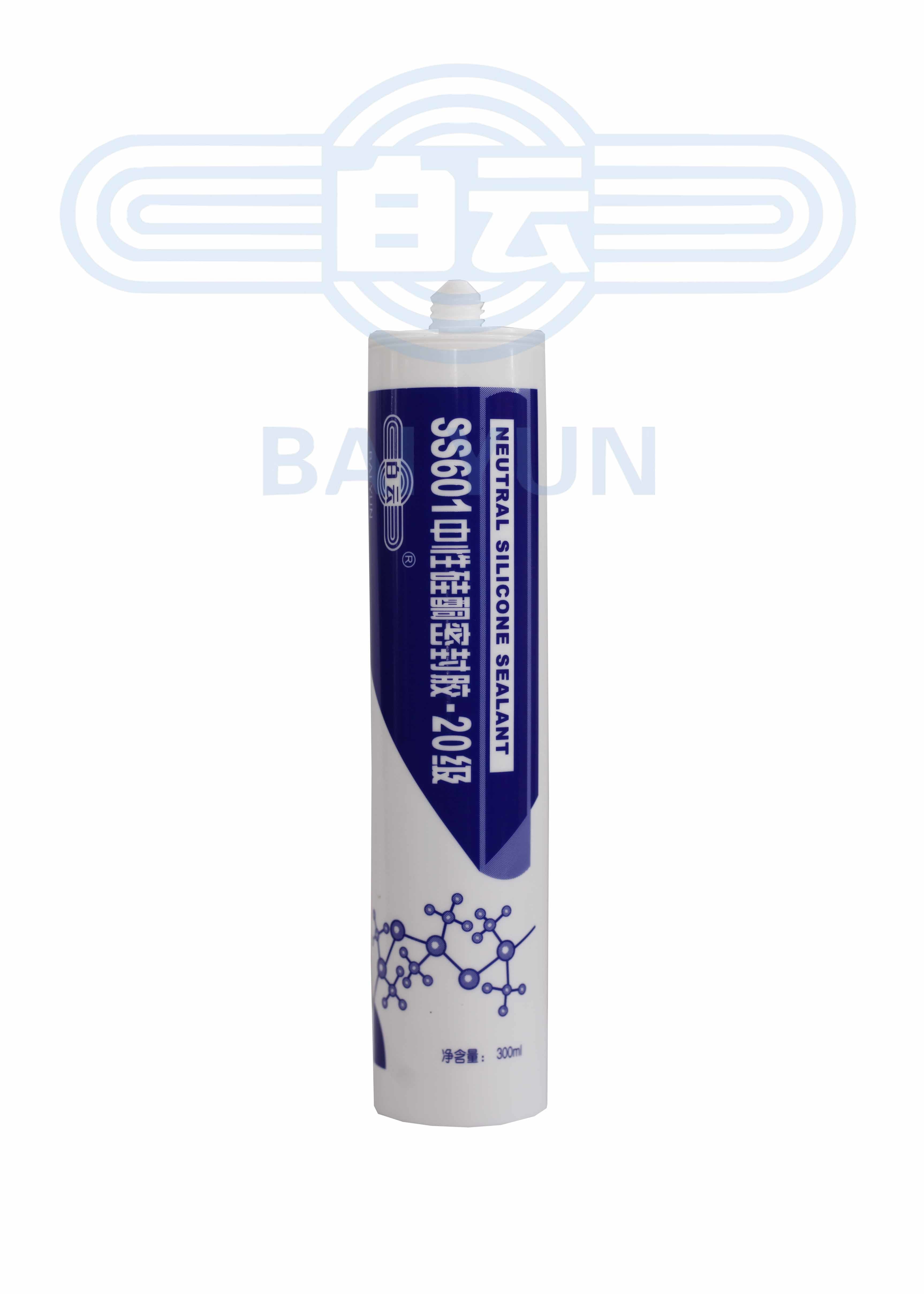 SS601 Metal Structural Glazing Silicone Sealant 590ml Window Silicone Caulk