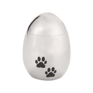Quality Waterproof Pet Urns Egg Shape Eco - Friendly Silver / Black / Rose Gold Color wholesale