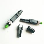 Black Fiber Optic Connectors , FC Fiber Connector No Epoxy Polishing Required