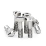 Industrial Grade 304 Stainless Steel Fine Threaded Slotted Hex Bolts Length 1mm