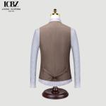 Solid Pattern Men's Suit Vest for Work Handsome Groomsmen's Dress