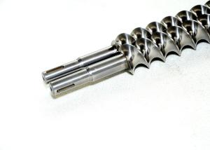 Quality Customized Steel Screw Shaft , Cr - Mo Alloy Twin Screw Extruder Parts wholesale