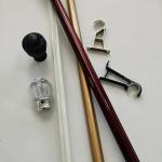 0.35mm Chrome 6.7m Inside Window Frame Curtain Rod