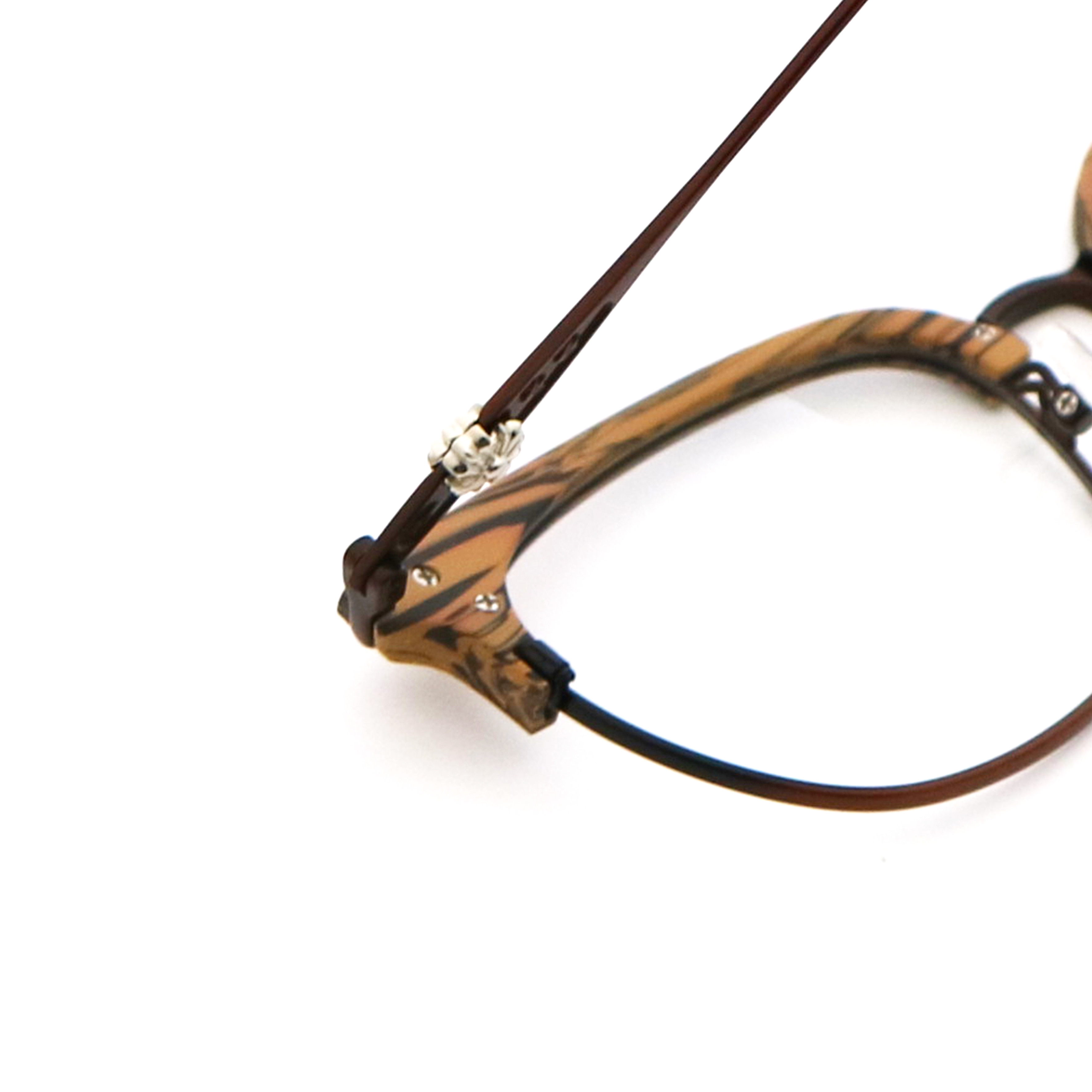 Wood Grain Eyeglass Frames Imitation Wood Acetate Glasses MR 3317