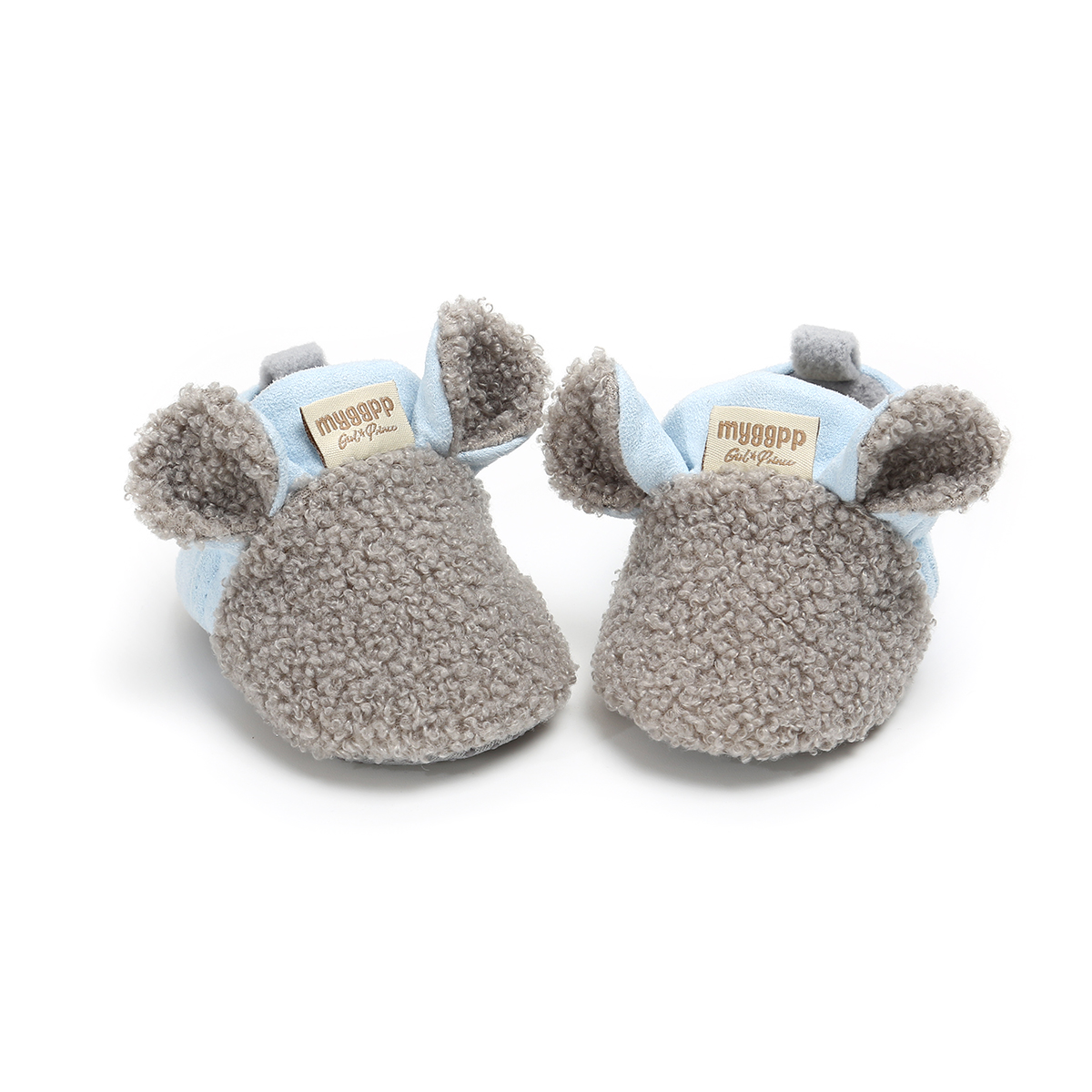 Newborn warm berber Fleececute animal Crawling shoes prewalk winter baby booties