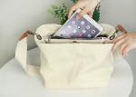 Lined With Flannel Fabric Girls 16oz Canvas Messenger Bag