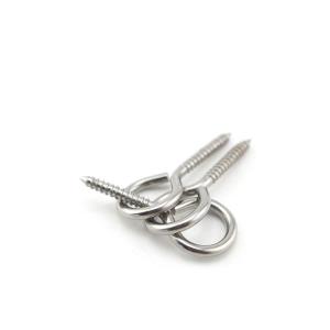 Quality SS 316 A2 Metal Zinc Plated Screw Eyes Self Tapping Custom Dimension wholesale