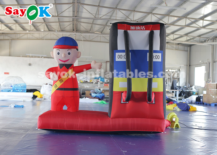 Durable Inflatable Gas Station Cartoon Characters For Commercial