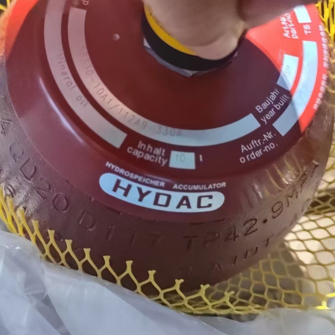 HYDAC Bladder Accumulator SB3301L-50L Customizable Color For Sany Zoomlion Putzmeister Concrete Pump Truck