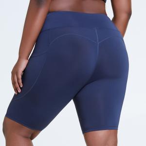 Quality 4XL Moisture Wicking Plus Size High Waisted Yoga Shorts pants Women's Running Shorts wholesale