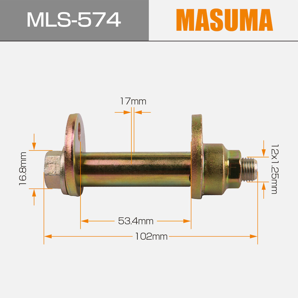 ZINC Finish 1990-2011 MLS-574 MASUMA Car Parts Anchor Bolt for LEXUS RX300 MCU15L